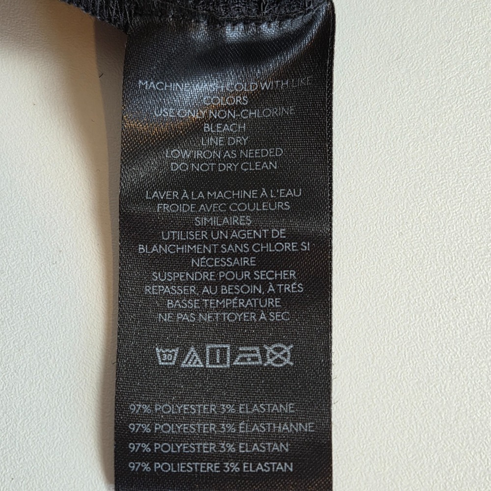 NWT Kimchi Blue Smocked Black Medium Tank Top Textured Reversible Front To Back - Picture 6 of 10